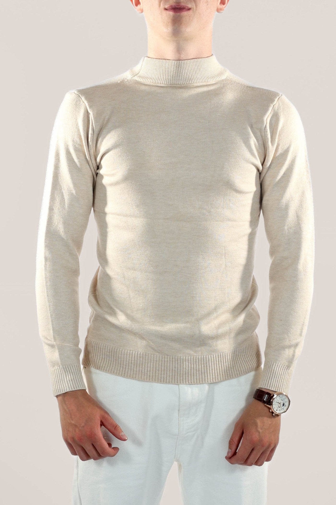 Davinci - Kurzer Rollkragenpullover