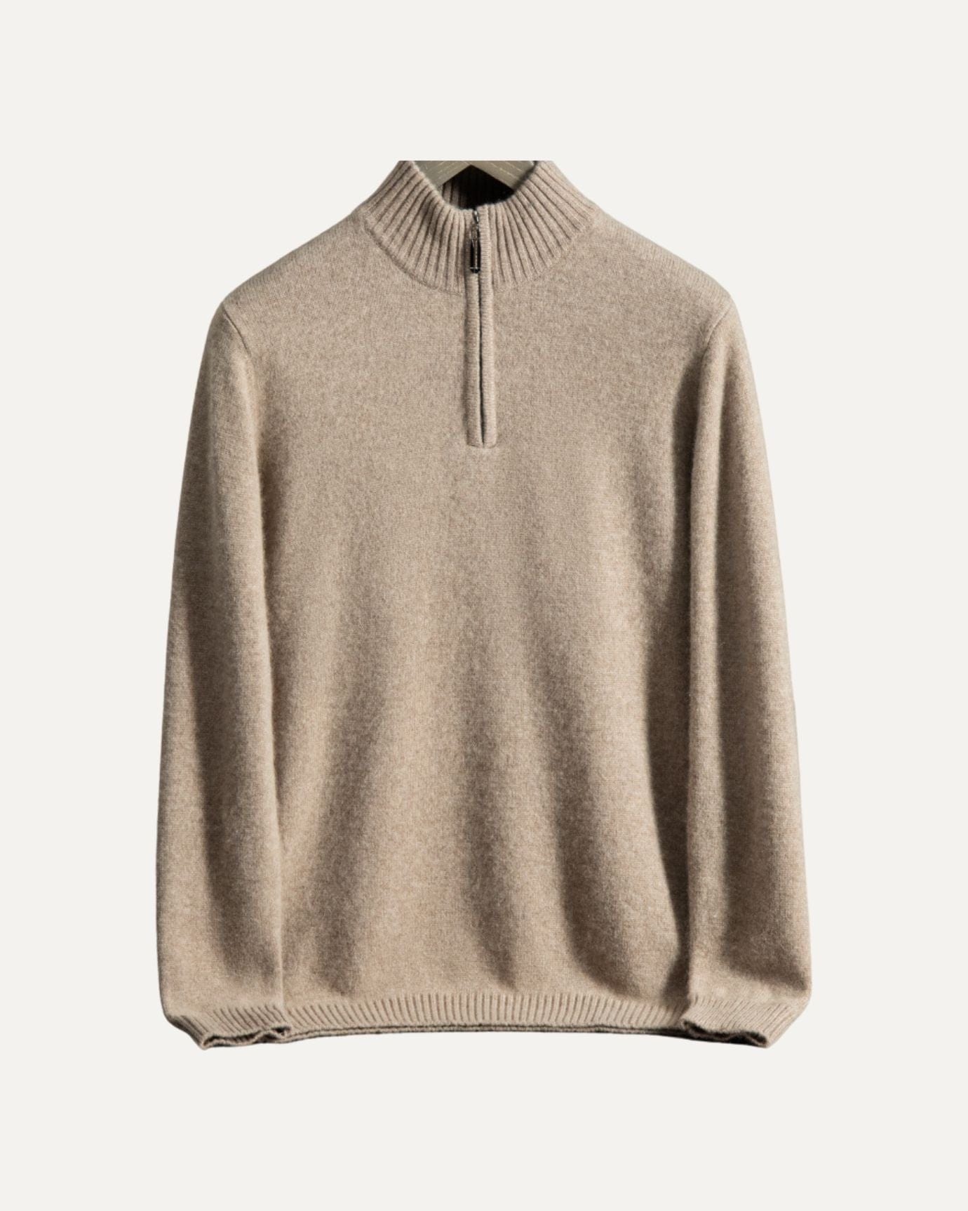 Davinci - Kaschmir Pullover mit Reißverschluss