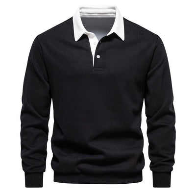 herren-luxuriöser-polo-pullover-mit-klassischem-kragen-und-elegantem-langarm-design