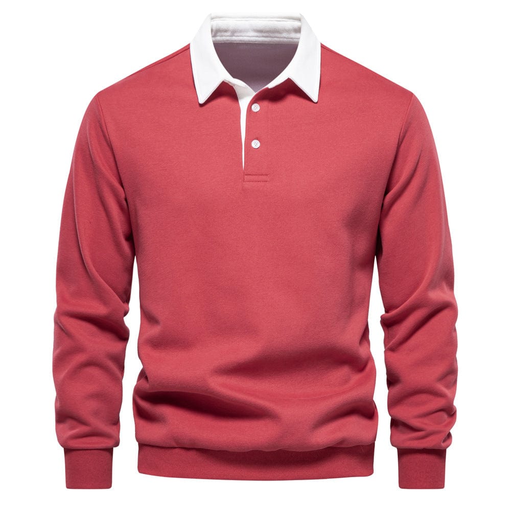 herren-luxuriöser-polo-pullover-mit-klassischem-kragen-und-elegantem-langarm-design