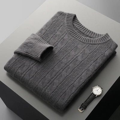 Eleganter Herrenpullover aus hochwertigem 100% Kaschmir.