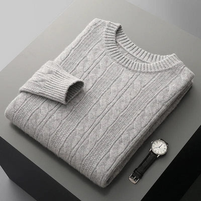 Eleganter Herrenpullover aus hochwertigem 100% Kaschmir.