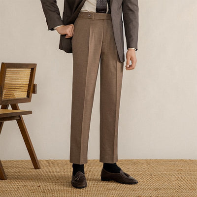 Davinci - Brunello Herringbone Trousers