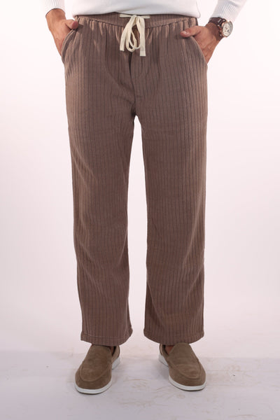 Davinci - Ribbed men's corduroy trousers