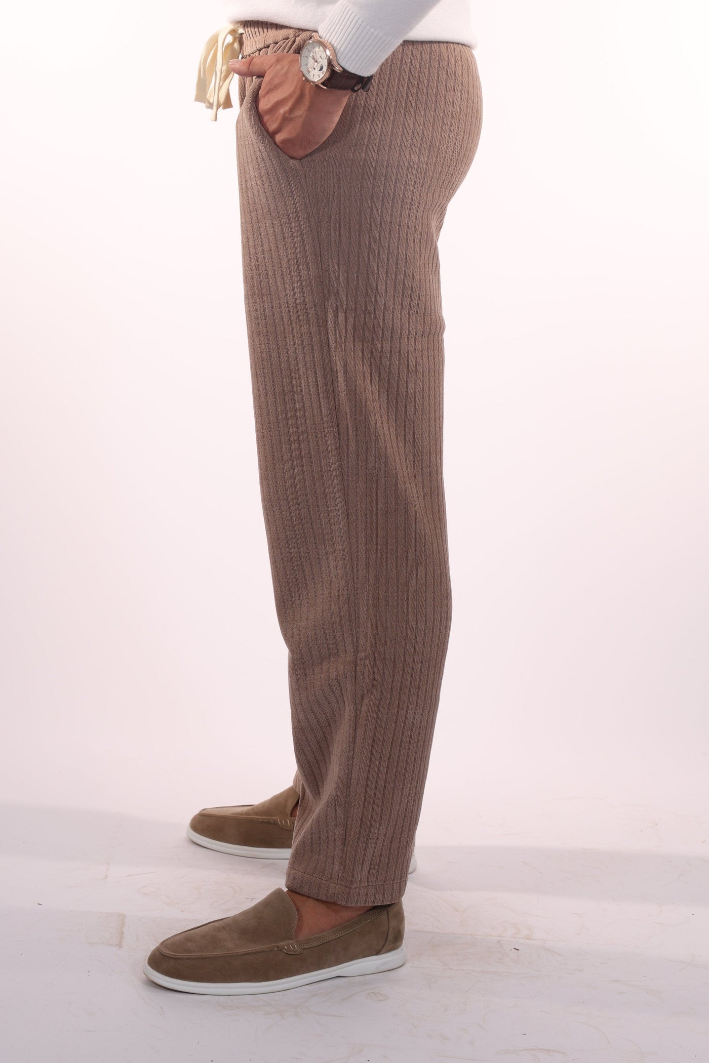 Davinci - Ribbed men's corduroy trousers