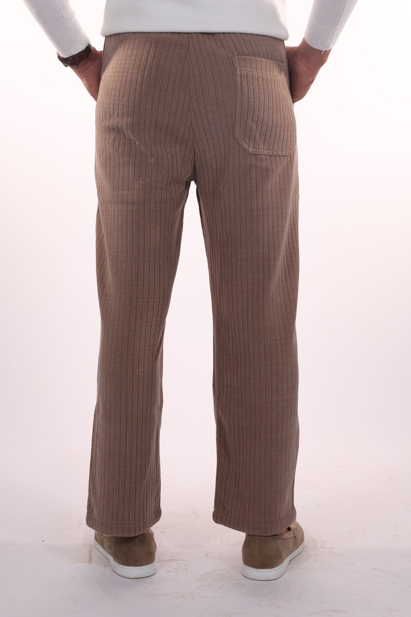 Davinci - Ribbed men's corduroy trousers