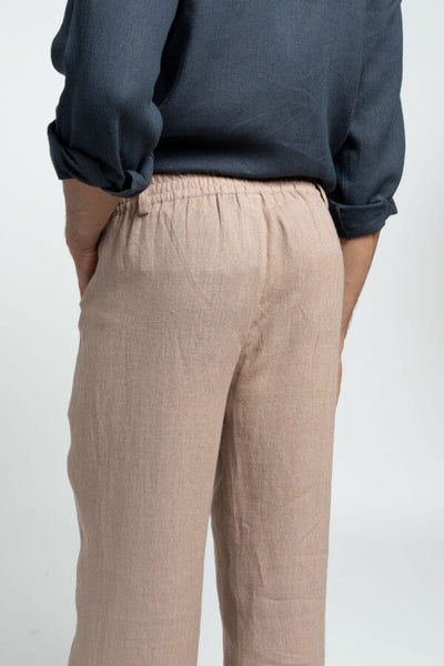 Davinci linen trousers (Muted Mocha)