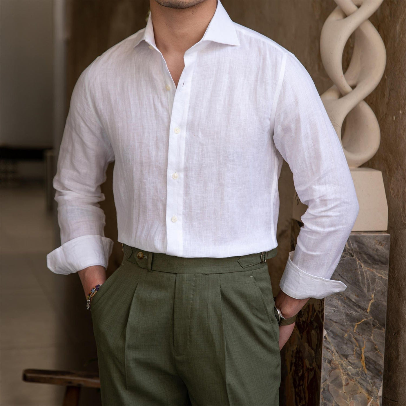 men's-linen-shirt-with-classic-collar-and-high-cut-trousers-summer-look