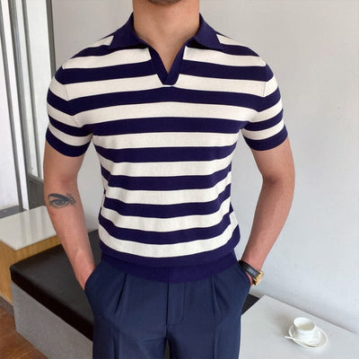 men's-dark-blue-polo-shirt-with-white-stripes-and-collar