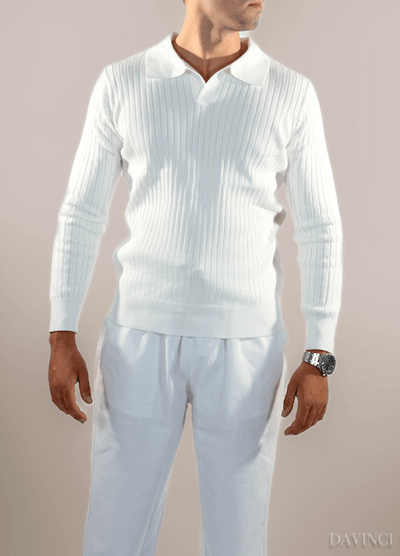 men's-ribbed-cashmere-polo-with-long-sleeves-in-white