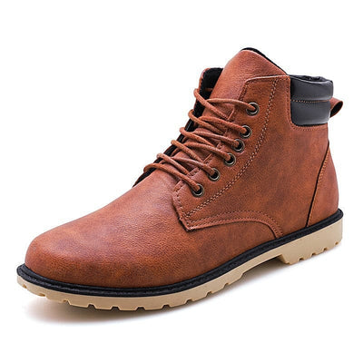 Brown-leather-boots-with-bright-sole-and-black-details-robust-and-casual-design