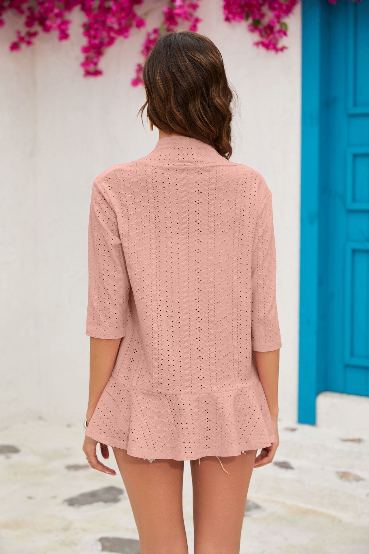 pink-light-knit-cardigan-with-hole-pattern-loose-cut-ideal-for-spring-evenings