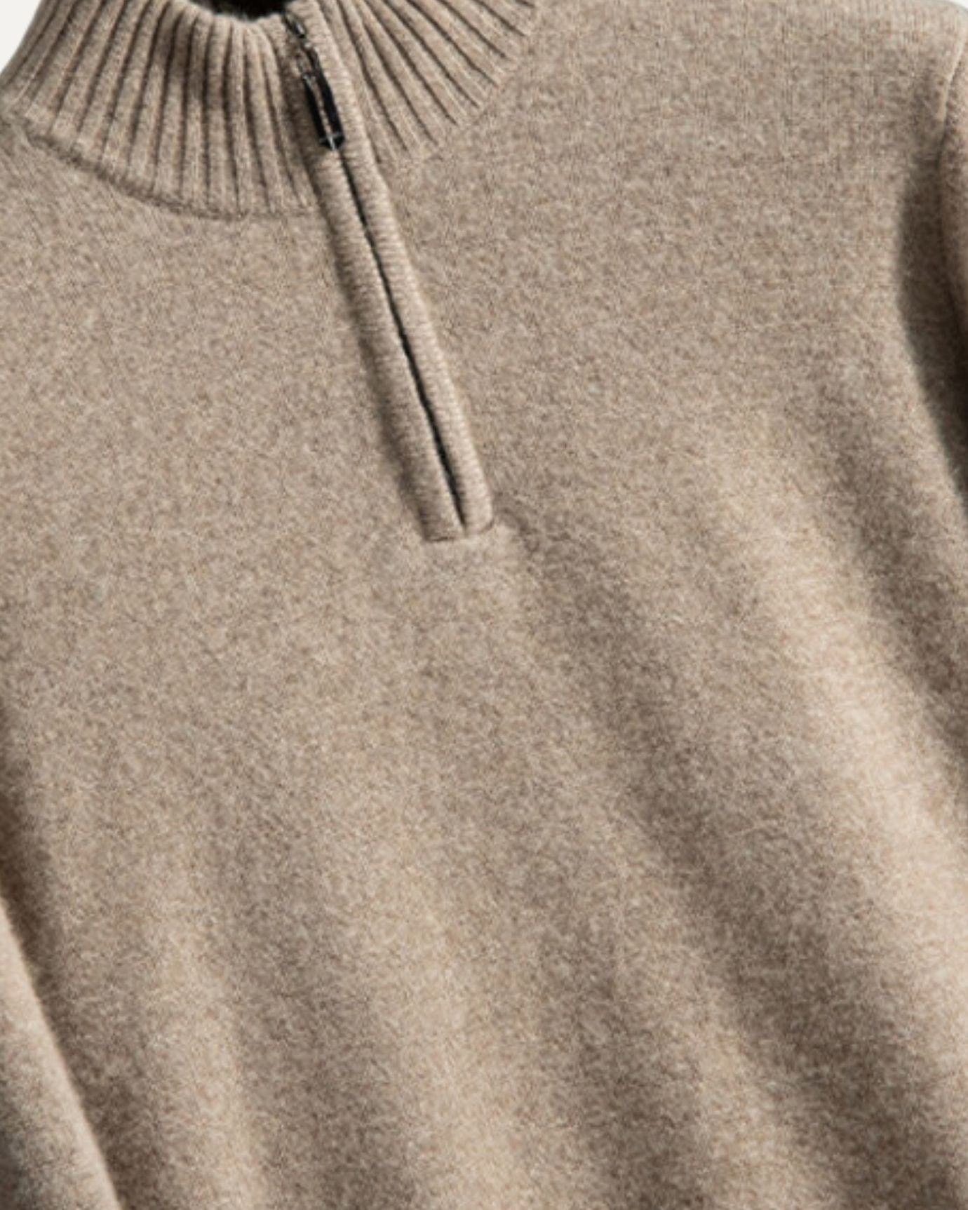 Davinci - Cashmere sweater with zipper