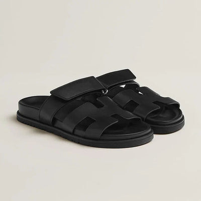 unisex-black-luxury-leather-sandals-in-sublime-design-double-strap-classic-elegance-emanates