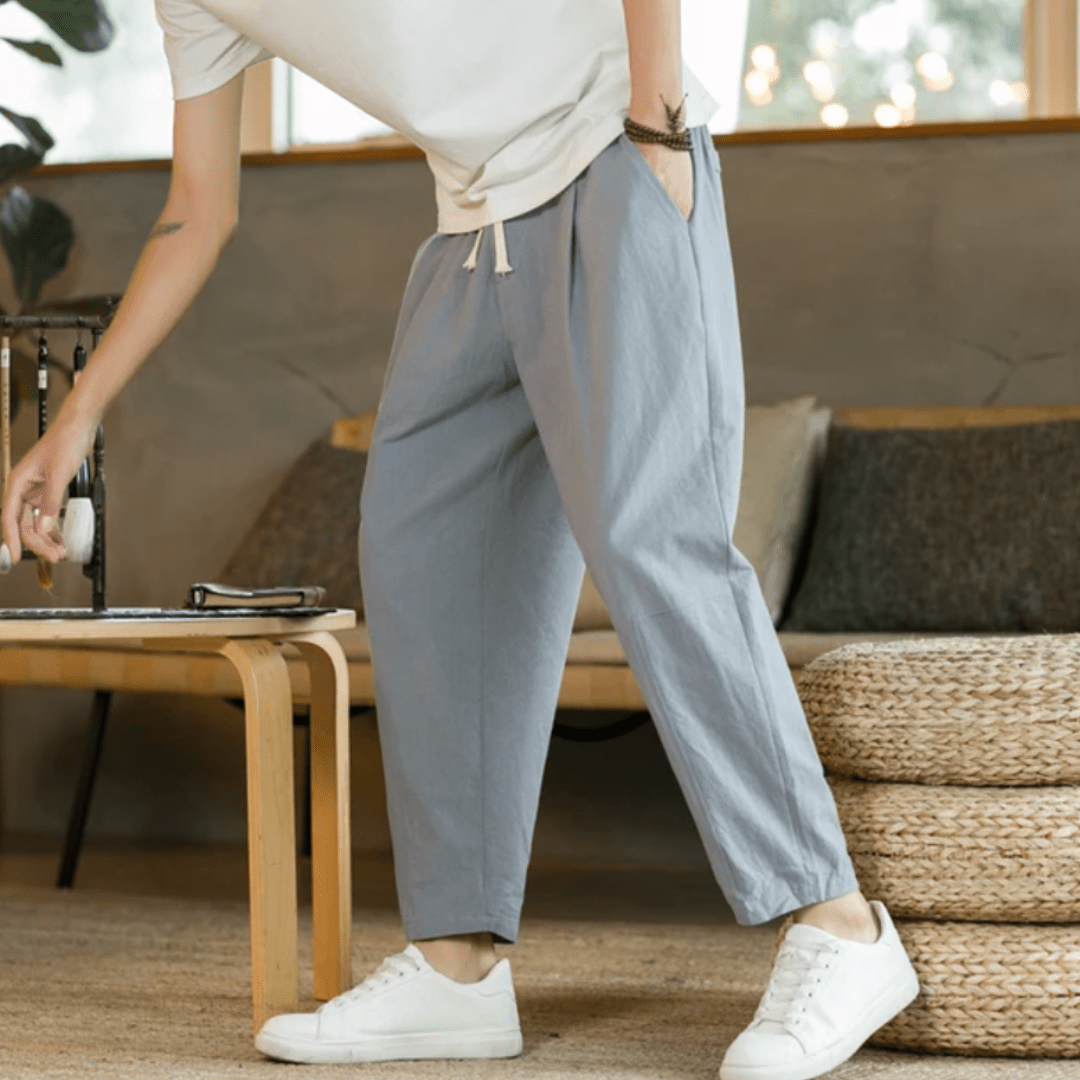 men's-draped-linen-pants-vintage-style