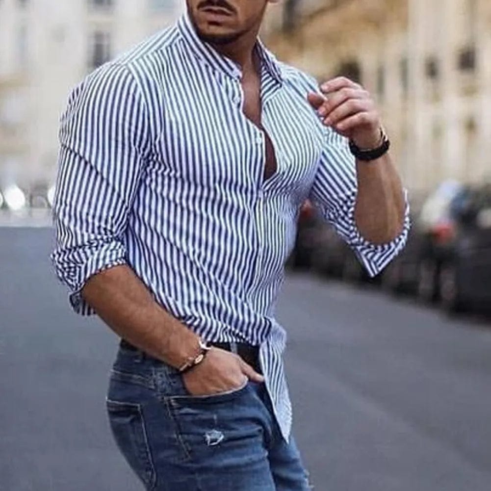 men's-striped-shirt-with-long-sleeves-design-relaxed-on-sun-lounger-mediterranean-lifestyle