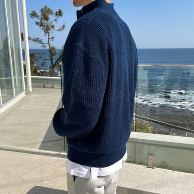 men's-navy-blue-half-zip-sweater-knit-design-classic-and-casual-look-for-cool-days