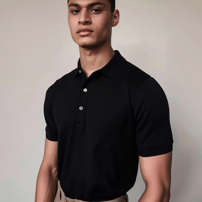 Men's-black-samba-polo-shirt-classic-design-timeless-look