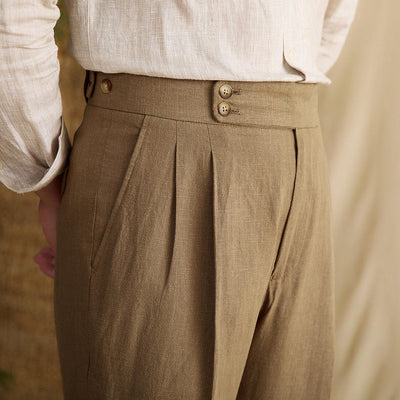 men's-camel-high-waisted-pants-with-double-button-fastening-and-timeless-silhouette