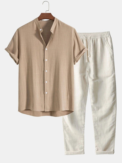 men's-summer-set-lightweight-linen-shirt-and-trousers-loose-fitting-style-model-exudes-unobtrusive-elegance