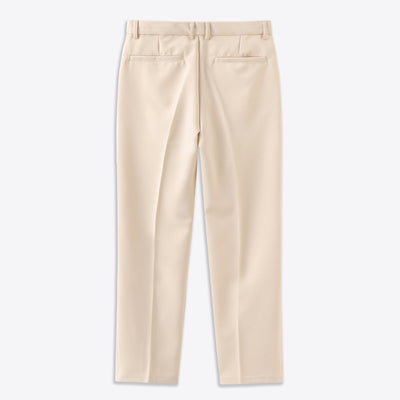 Rear-view-elegant-mens-fabric-trousers-with-two-pockets-and-straight-cut