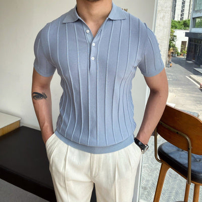 men's-light-blue-short-sleeved-polo-shirt-with-vertical-stripes-and-button-facing