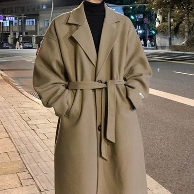 Men's-long-camel-brown-wool-coat-with-a-belt-and-timeless-cut-for-cool-evenings