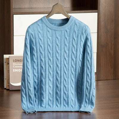 men's-sweater-with-cable-pattern-in-blue-classic-design-wool-blend