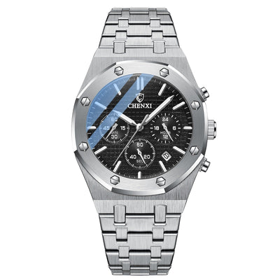 montre-homme de luxe-avec-cadran-multifonctionnel-et-bracelet-élégant-associant-précision-et-élégance