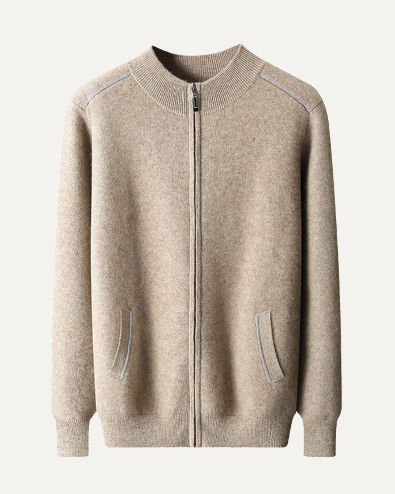 homme-beige-pull-zip-cashmere-design-intemporel-et-élégant