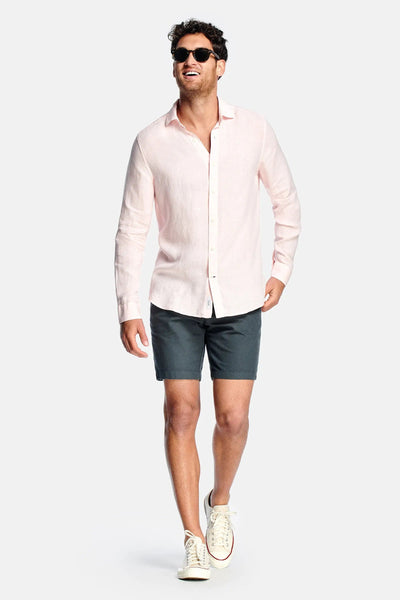 chemise en lin à manches longues pour homme avec boutonnage-design-classique-et-élégant-pour-des-occasions-hautes