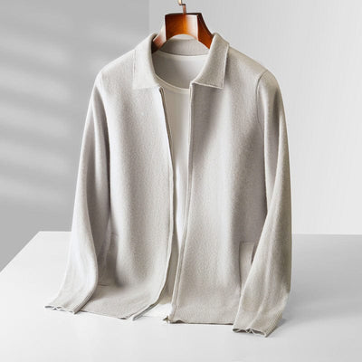 cardigan-homme-indémodable-avec-fermeture-éclair-classique-style-maille