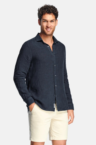 chemise en lin pour homme-coupe-classique-et-boutonnage-élégant-et-aéré