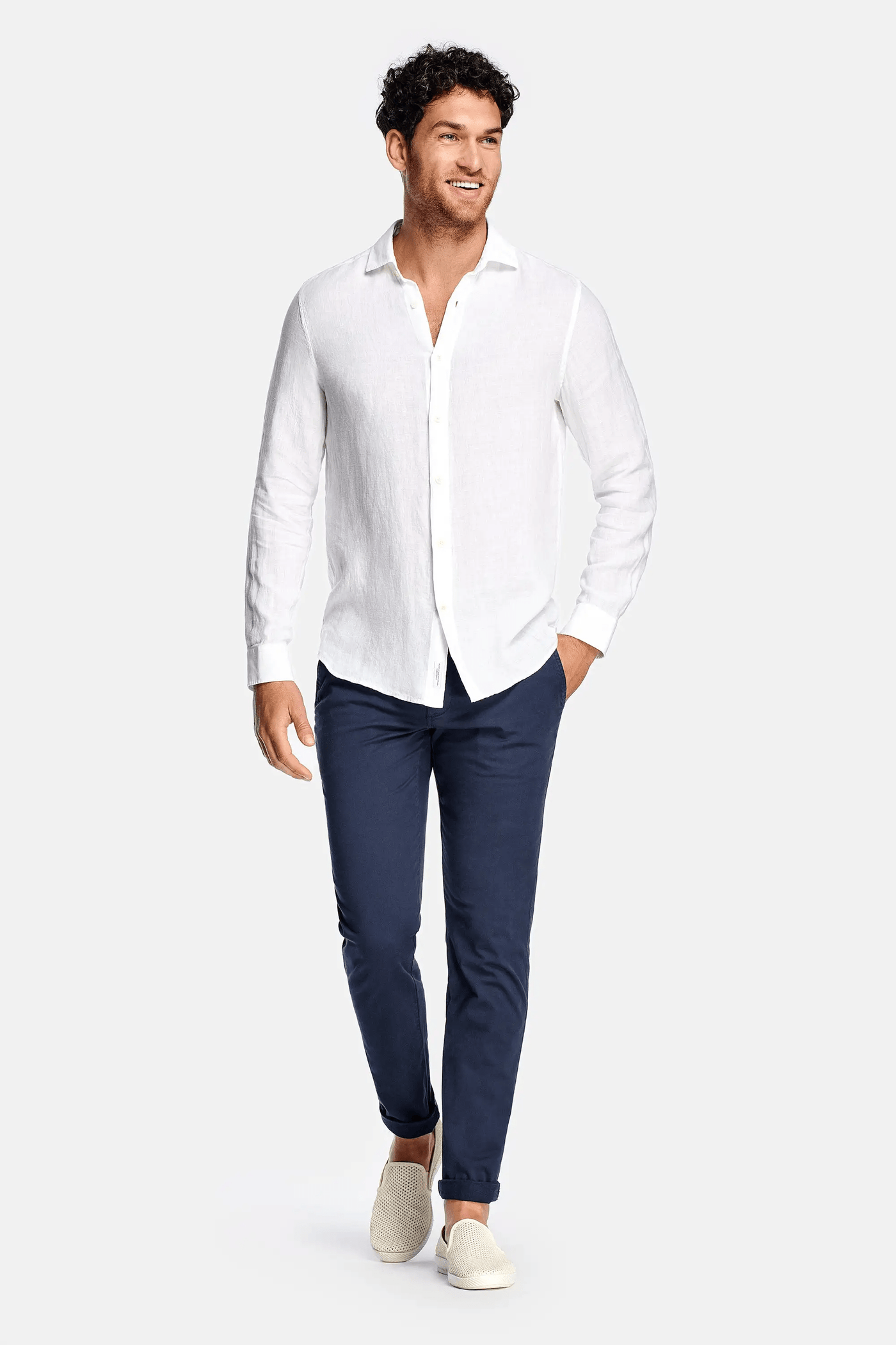 Davinci - Chemise blanche en lin