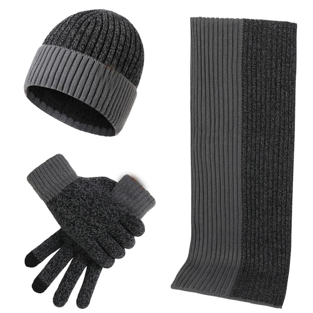 casquette-homme-gants-et-écharpe-set-design-classique-tricoté