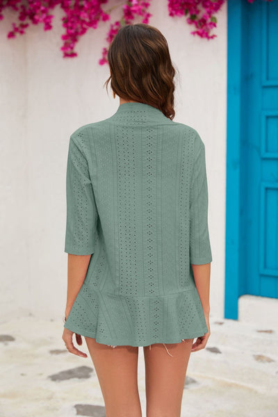 groen-licht-gebreid-cardigan-met-gatenpatroon-loose-cut-ideaal-voor-lente-avonden