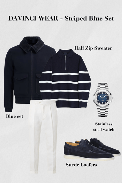 Davinci™ -  Striped Blue Set